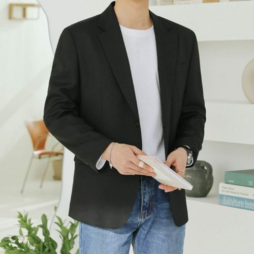 제타21 남성용 스탠다드 싱글 블레이져 자켓